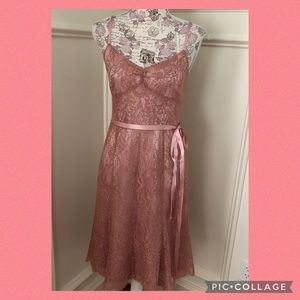 NWT chantilly lace midi dress